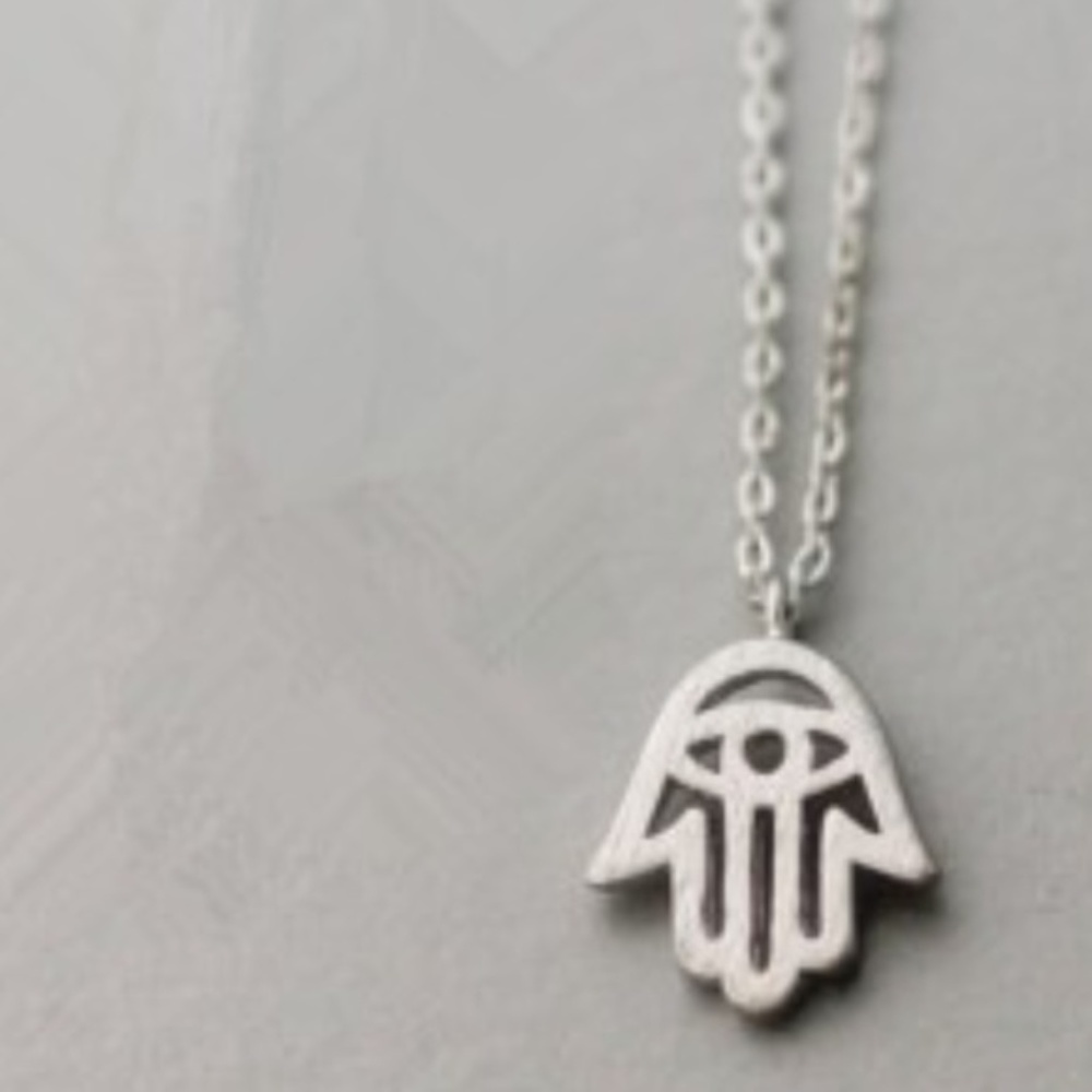 LAST CHANCE Silver/Gold Hamsa Necklace Pendant